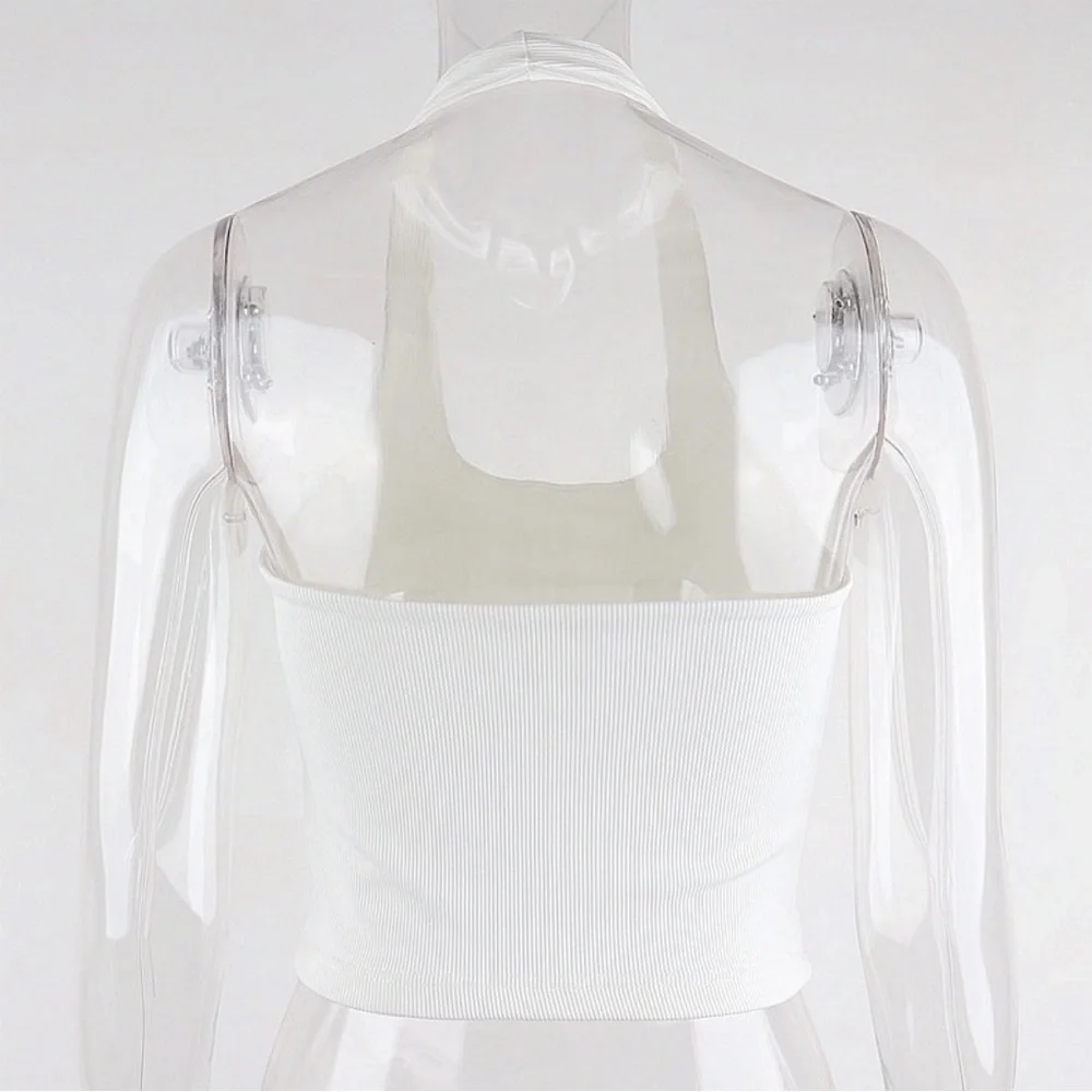 Rib Knit Halter Top - Picture 4 of 7